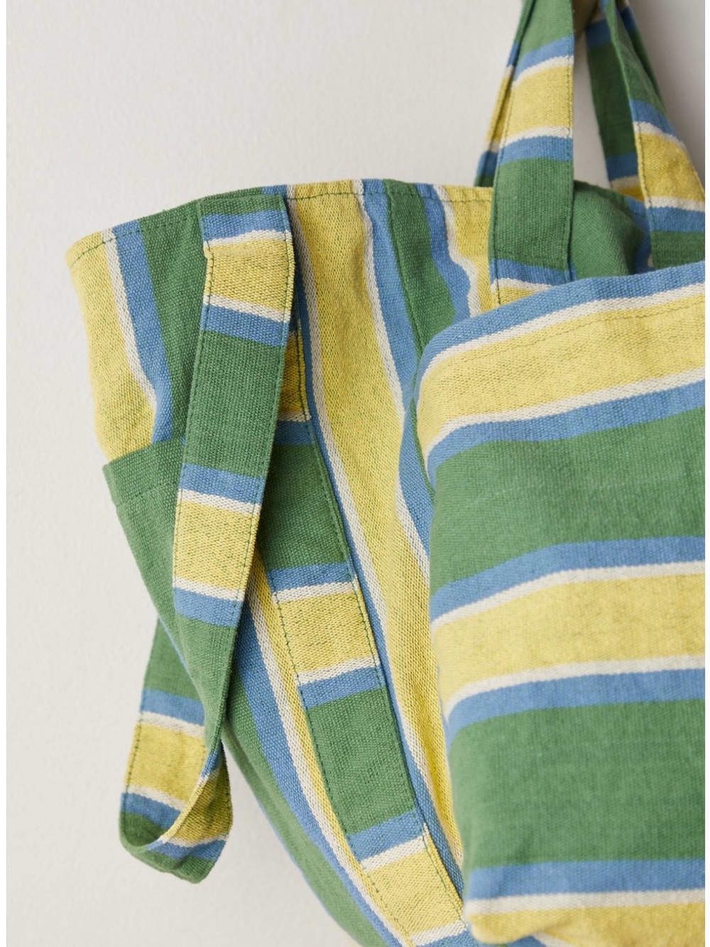 Free People oksana tote Green, Yellow & Blue Striped Tote Bag - Picture 3 of 12